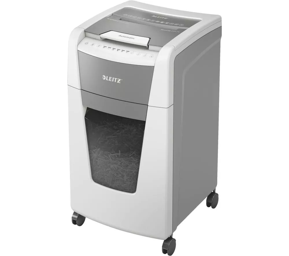 LEITZ IQ AutoFeed Office 300 P4 Cross Cut Paper Shredder - Image 3