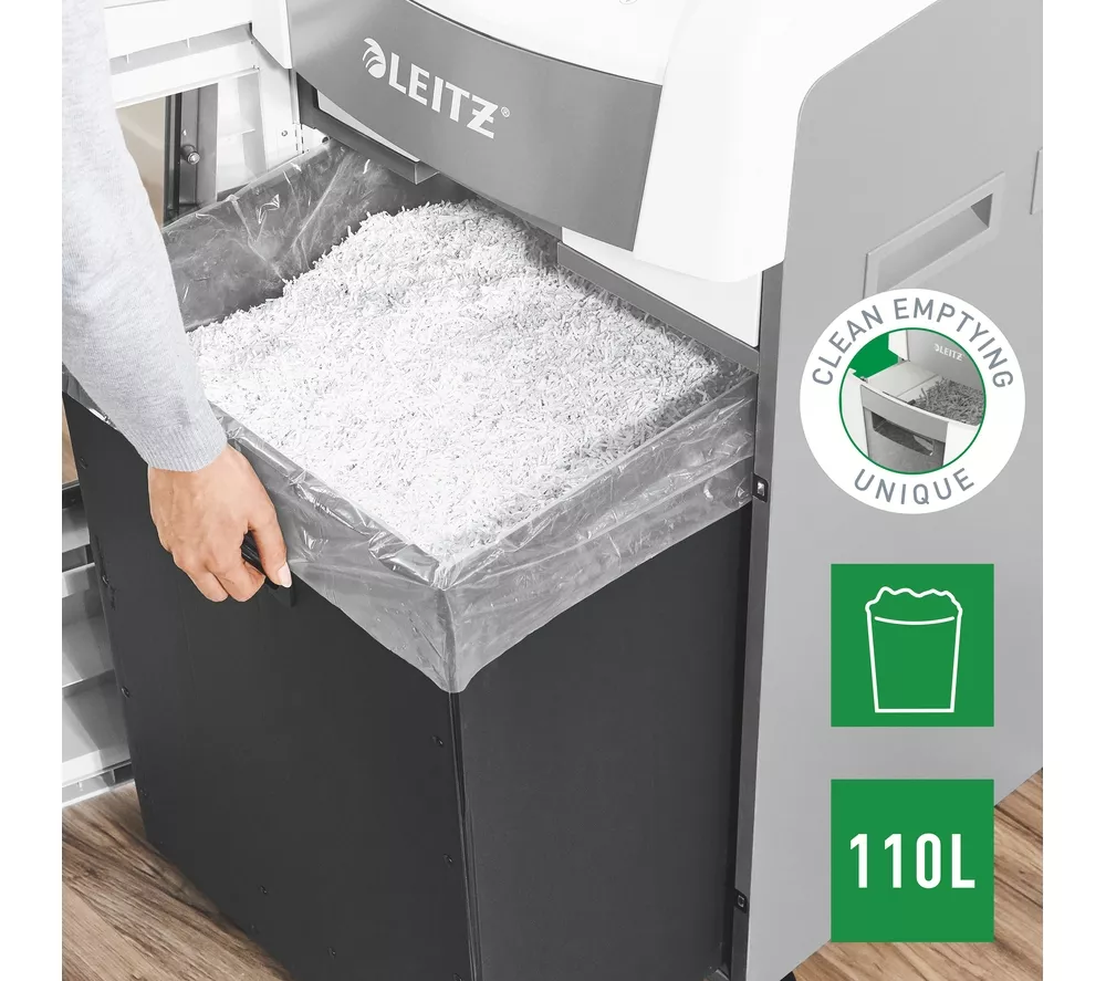 LEITZ IQ AutoFeed Office Pro 600 P4 Cross Cut Paper Shredder - Image 6