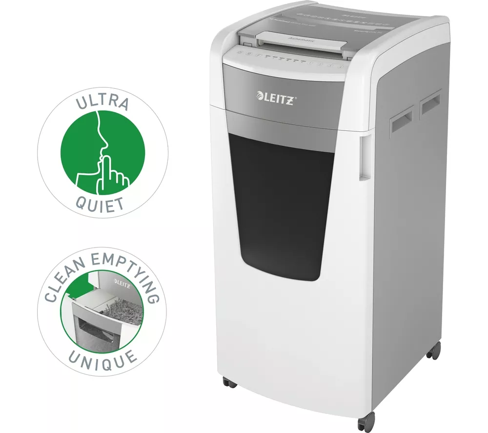 LEITZ IQ AutoFeed Office Pro 600 P4 Cross Cut Paper Shredder - Image 11