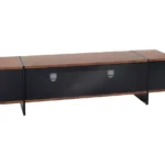 AVF Edge ED160W 1600 mm TV Stand – Walnut & Black