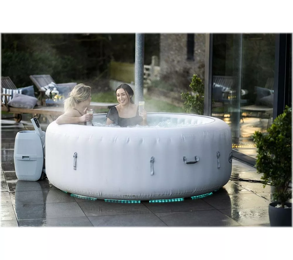 LAY-Z-SPA Paris AirJet Inflatable Hot Tub - White