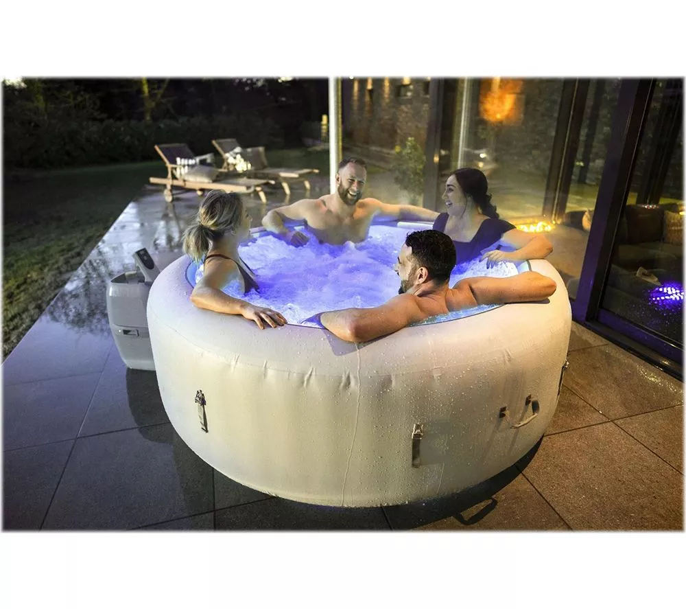 LAY-Z-SPA Paris AirJet Inflatable Hot Tub - White