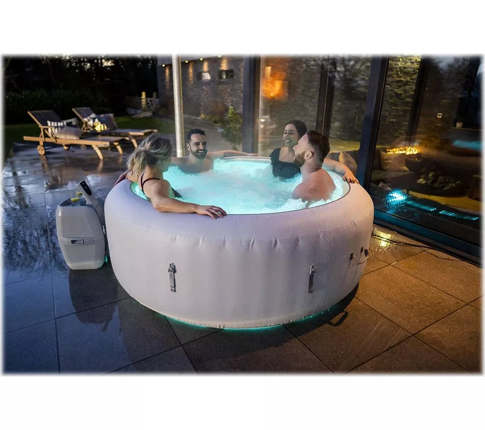 LAY-Z-SPA Paris AirJet Inflatable Hot Tub - White