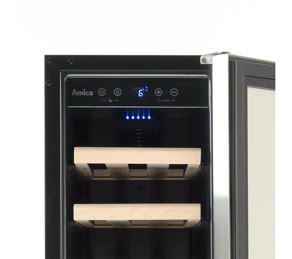 AMICA AWC300BL Wine Cooler - Black - Image 3