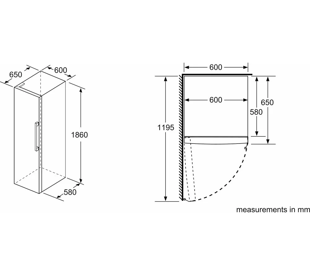 BOSCH Series 4 KSV36VLEP Tall Fridge - Inox - Image 6