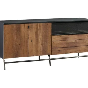 TEKNIK Boulevard Cafe 1525 mm TV Stand - Vintage Oak & Black