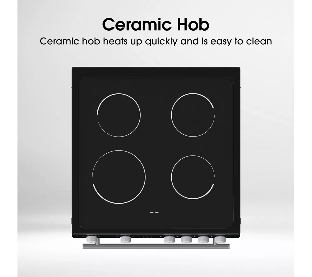 HISENSE HDE3211BBUK 60 cm Electric Ceramic Cooker - Black - Image 12