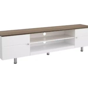 AVF Whitesands 1900 mm TV Stand for up to 85" TVs - White & Rustic Wood
