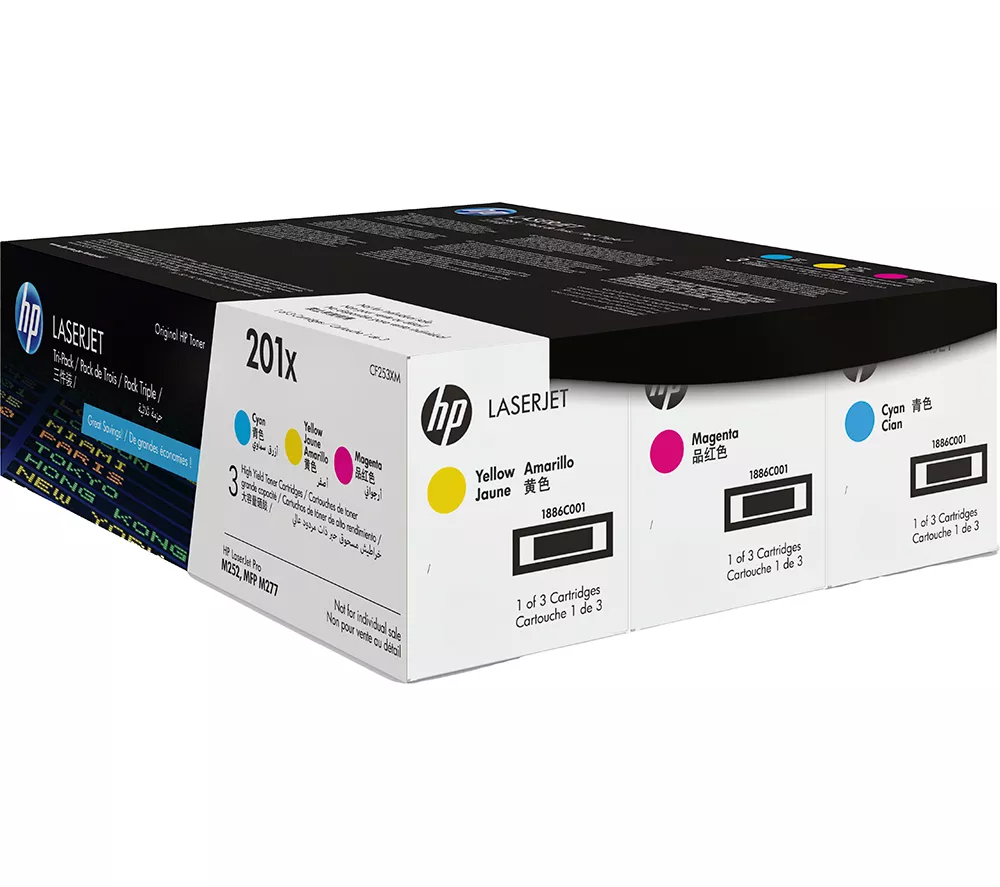 HP Original 201X Cyan, Magenta & Yellow Toner Cartridges - Multipack - Image 10