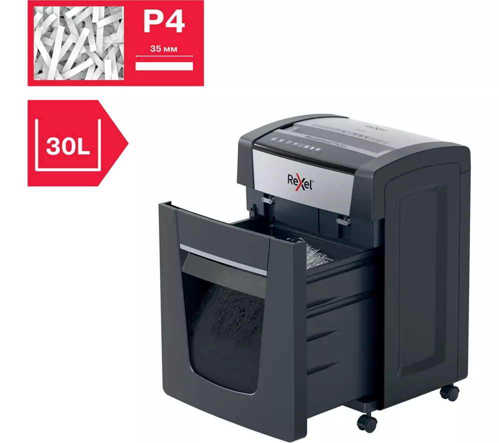 REXEL Momentum P420+ Cross Cut Paper Shredder - Image 7