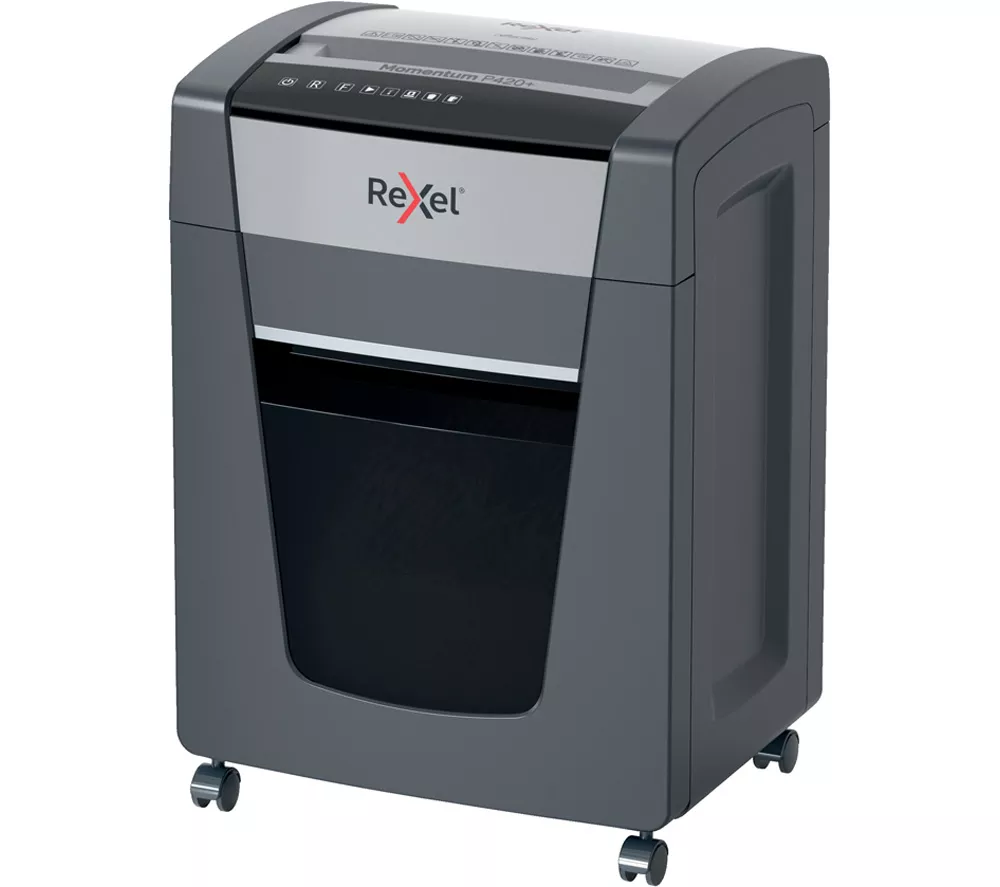 REXEL Momentum P420+ Cross Cut Paper Shredder - Image 9