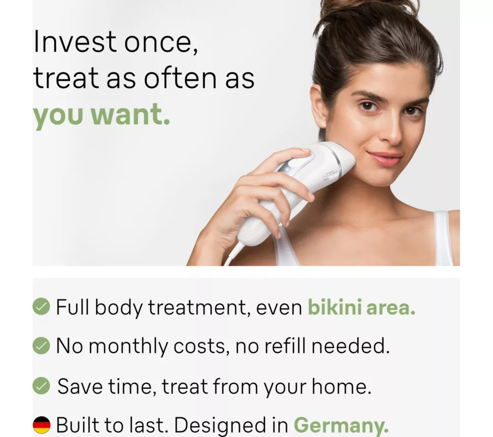 BRAUN Silk-expert Pro 3 PL3233 IPL Hair Removal System - White & Silver