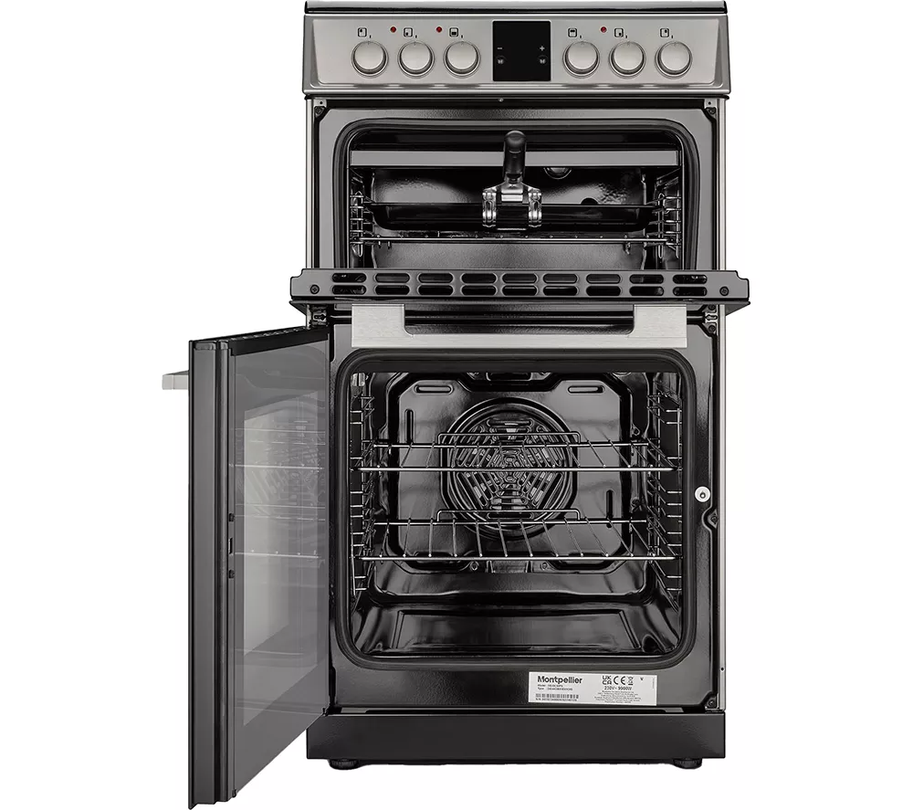 MONTPELLIER MDOC50FS 50 cm Electric Ceramic Cooker - Silver - Image 2