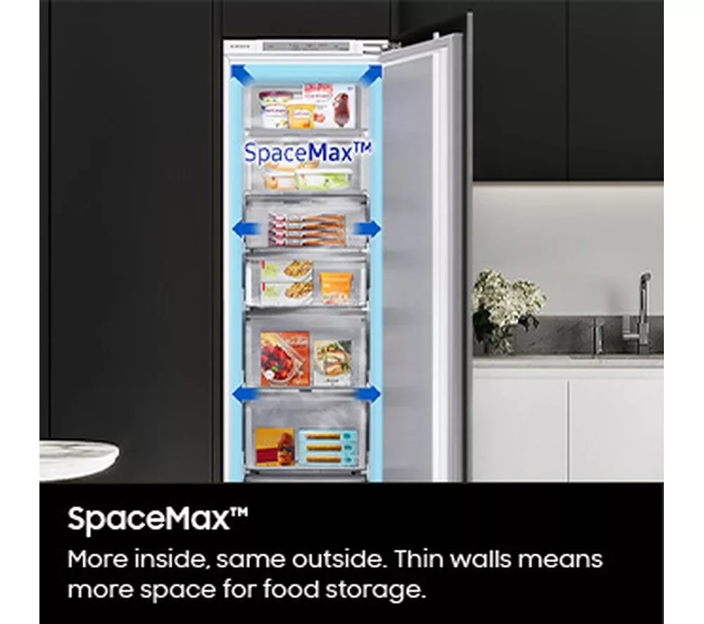 SAMSUNG SpaceMax BRD27600EWW/EU Integrated Tall Fridge - Sliding Hinge