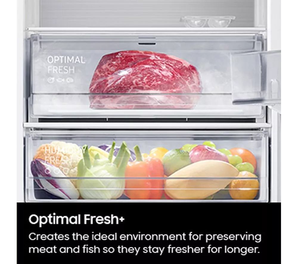SAMSUNG SpaceMax BRD27600EWW/EU Integrated Tall Fridge - Sliding Hinge
