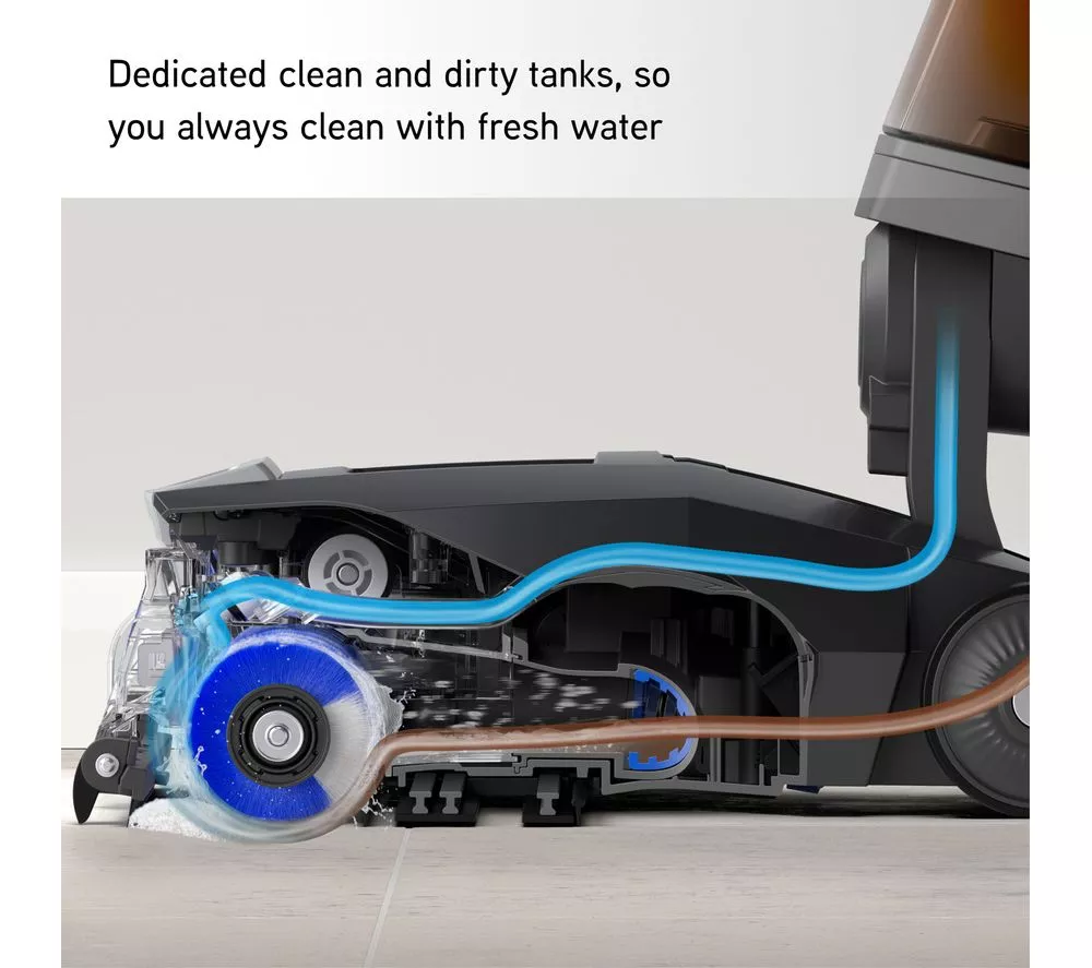 VAX ONEPWR Glide 2 Upright Hard Floor Cleaner - Graphite & Blue - Image 2