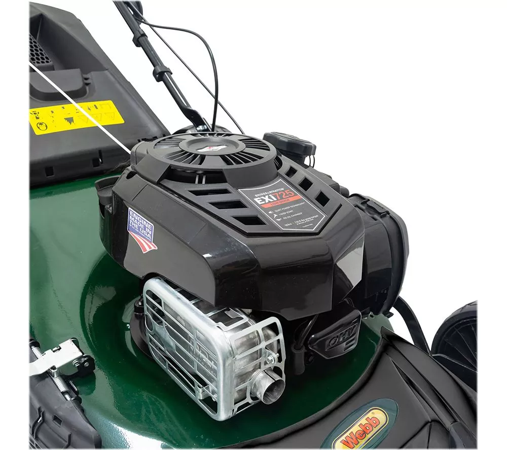 WEBB WER18HW4 Supreme Cordless Rotary Lawn Mower - Green & Black