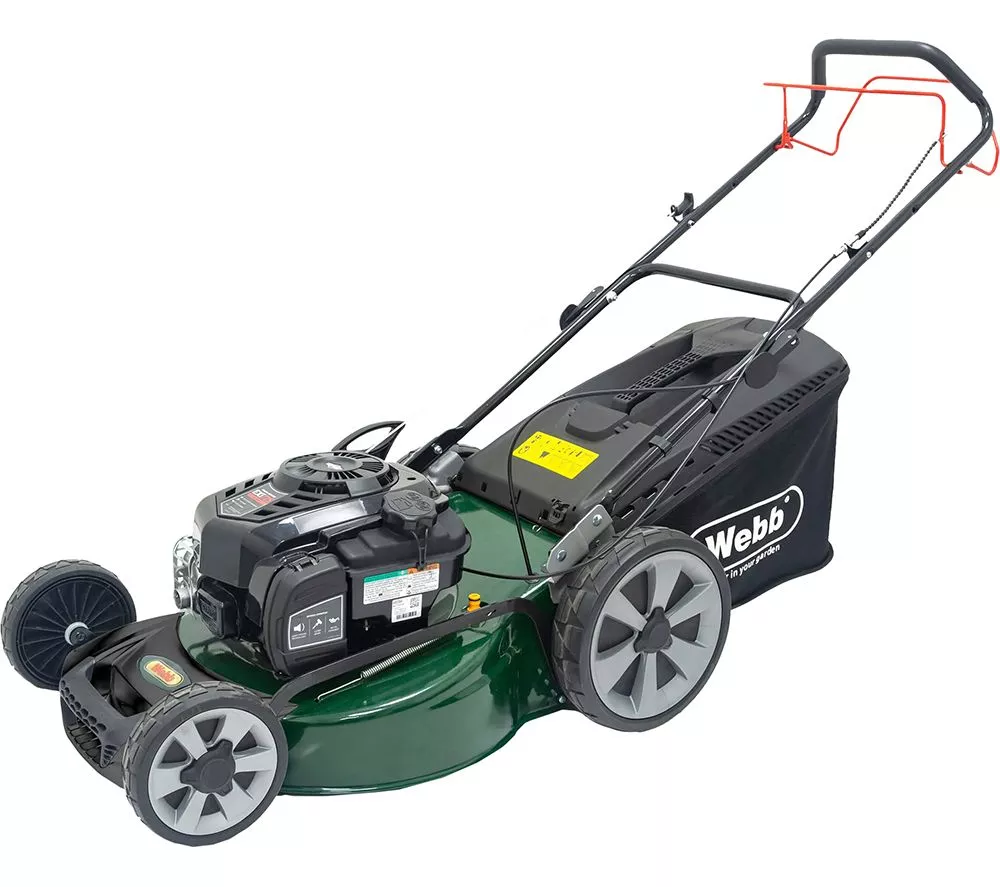 WEBB WER18HW4 Supreme Cordless Rotary Lawn Mower - Green & Black