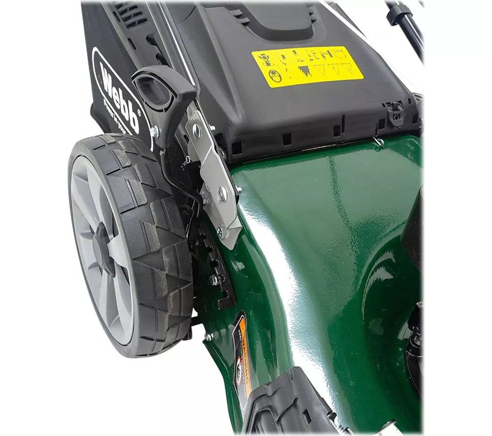WEBB WER18HW4 Supreme Cordless Rotary Lawn Mower - Green & Black