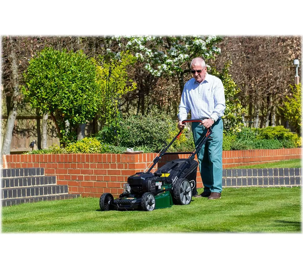 WEBB WER18HW4 Supreme Cordless Rotary Lawn Mower - Green & Black