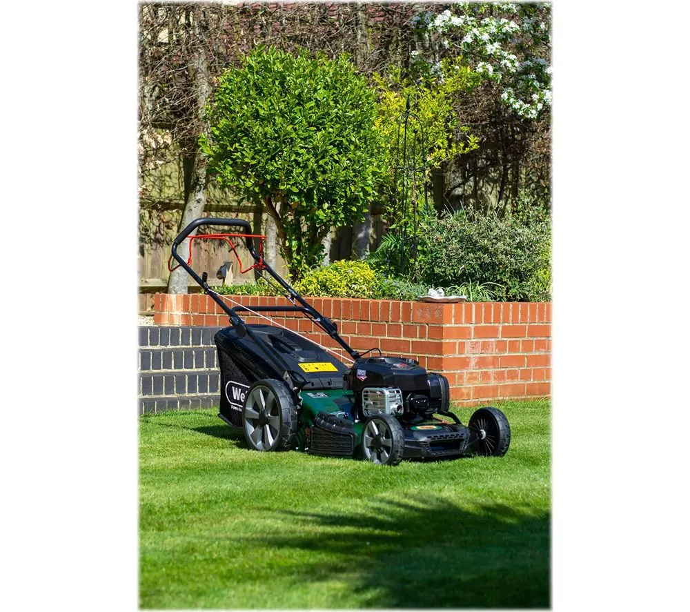 WEBB WER18HW4 Supreme Cordless Rotary Lawn Mower - Green & Black