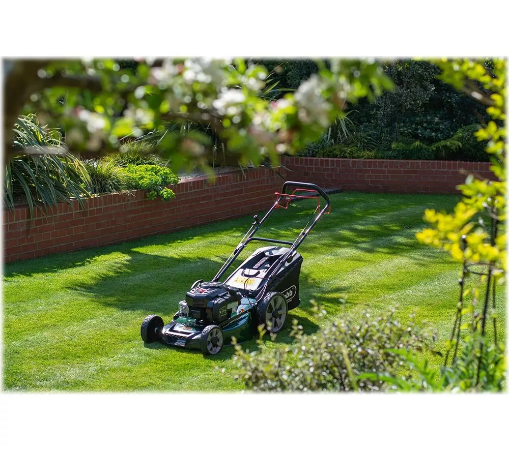 WEBB WER18HW4 Supreme Cordless Rotary Lawn Mower - Green & Black