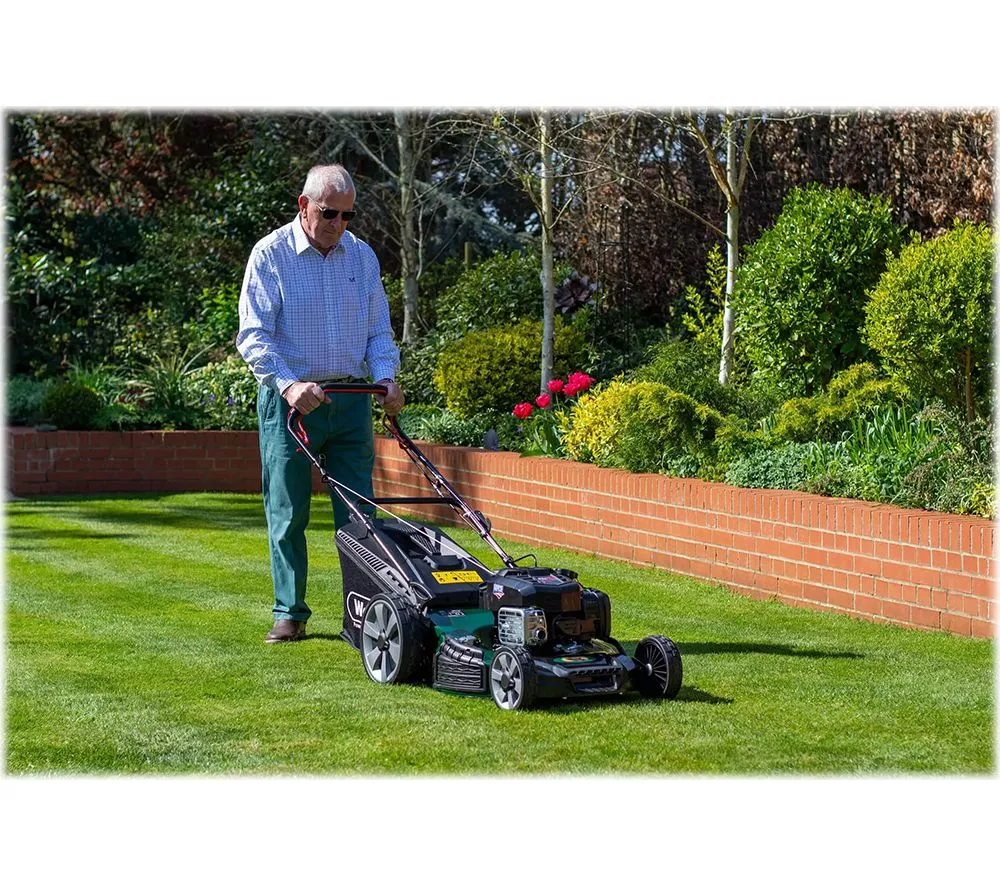 WEBB WER18HW4 Supreme Cordless Rotary Lawn Mower - Green & Black