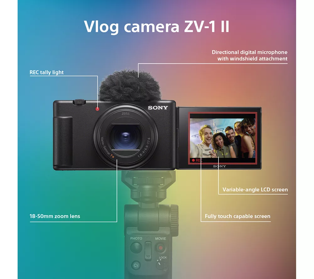 SONY ZV-1 II High Performance Compact Vlogging Camera - Black - Image 6
