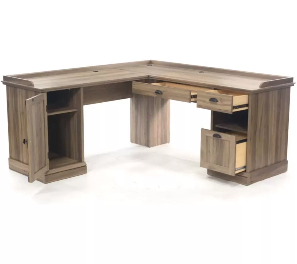 TEKNIK Barrister Home L-Shaped Desk - Beige - Image 2