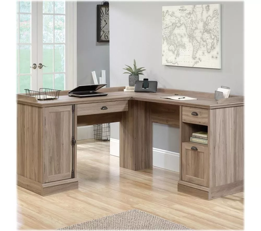 TEKNIK Barrister Home L-Shaped Desk - Beige - Image 3