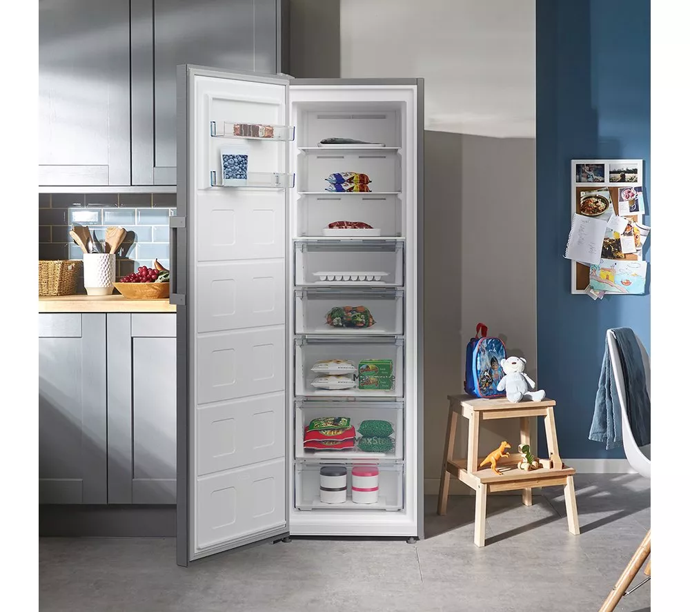 BEKO Pro FNP4686PS Tall Freezer - Stainless Steel