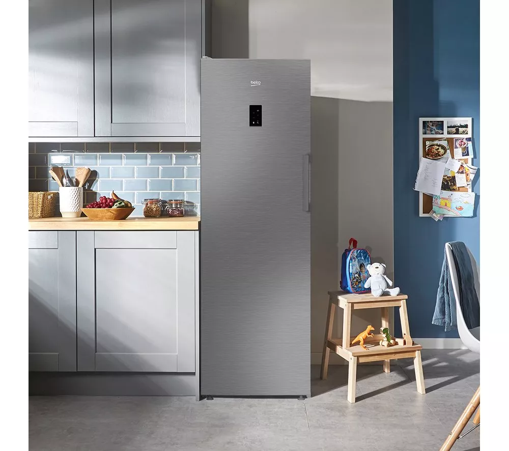 BEKO Pro FNP4686PS Tall Freezer - Stainless Steel