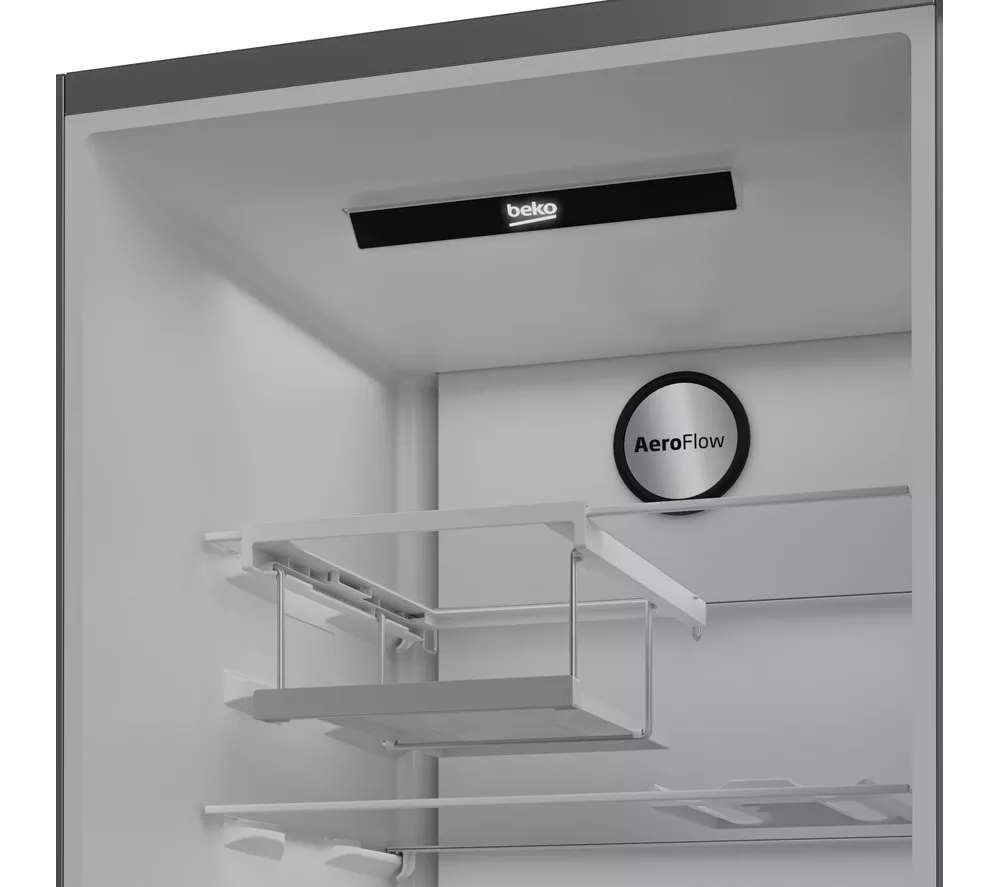 BEKO Pro HarvestFresh AeroFlow LNP4686LVPS Tall Fridge - Stainless Steel - Image 9