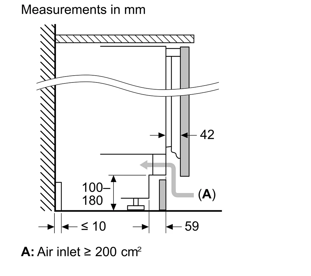 BOSCH Series 4 GUN21VFE0G Integrated Undercounter Freezer - Fixed Hinge - Image 6