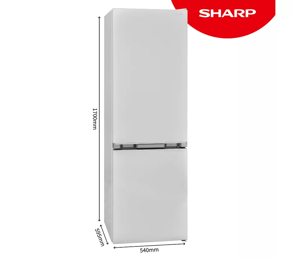 SHARP SJ-BB04DTXWE2-EN 60/40 Fridge Freezer - White - Image 2