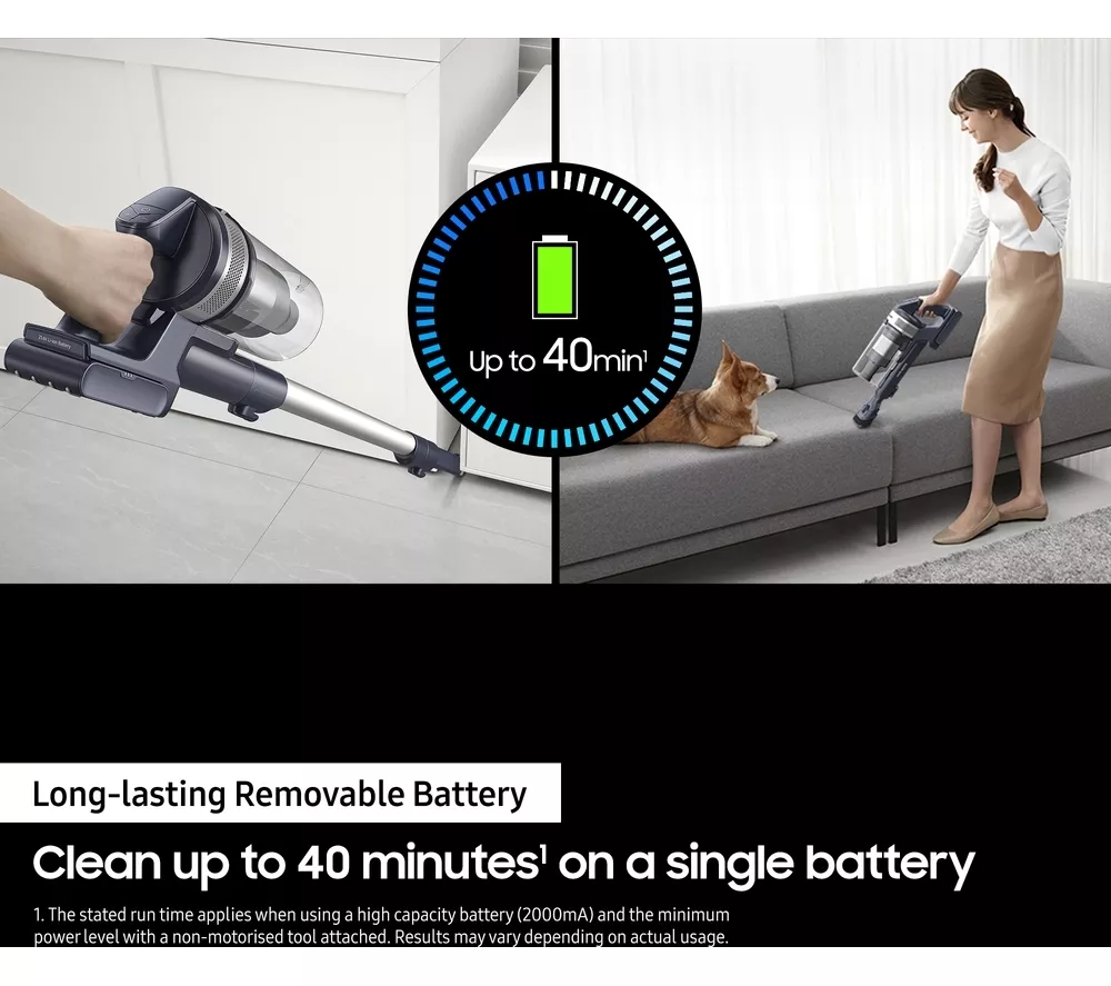 SAMSUNG Jet 65 Pet Max 150W VS15A60AGR5/EU Cordless Vacuum Cleaner with Pet Tool - Teal Silver - Image 4