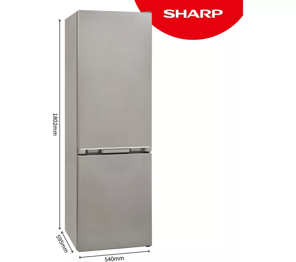 SHARP SJ-BB05DTXLE-EN 60/40 Fridge Freezer - Inox - Image 2
