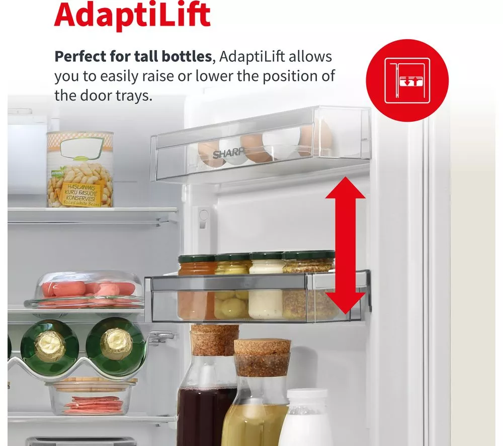 SHARP SJ-BB05DTXLE-EN 60/40 Fridge Freezer - Inox - Image 4