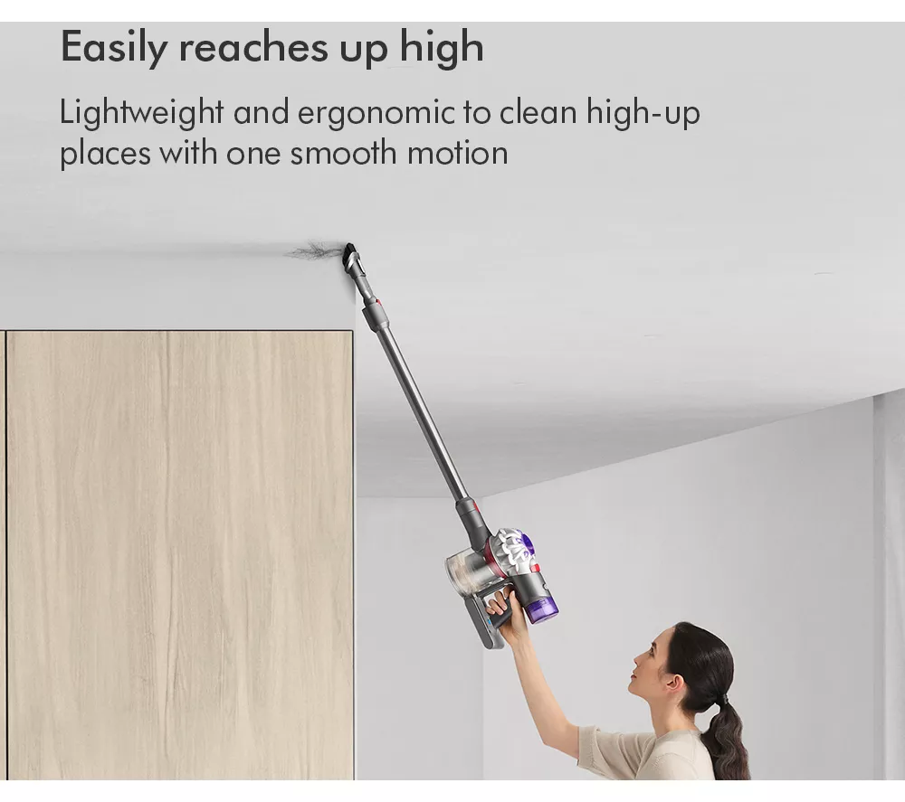 DYSON V8 Absolute Cordless Vacuum Cleaner - Silver Yellow - Image 8