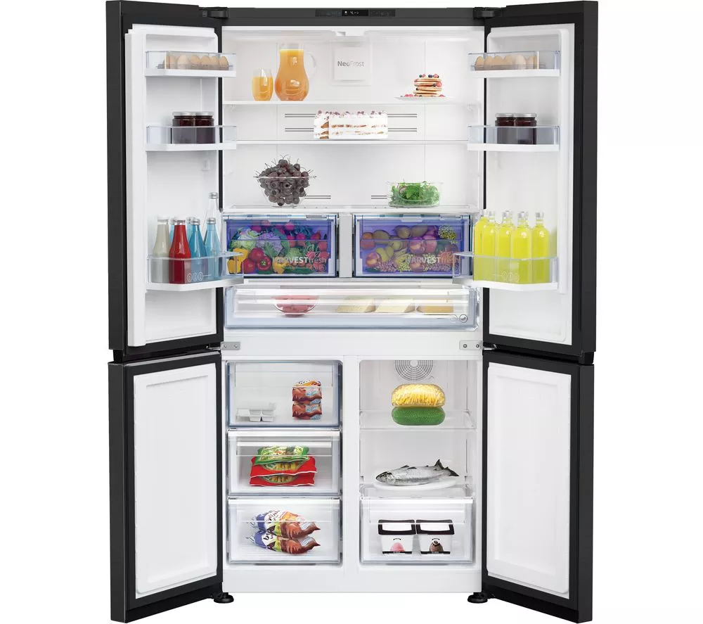 BEKO Pro HarvestFresh GN446224VPZ Fridge Freezer - Black Steel - Image 5