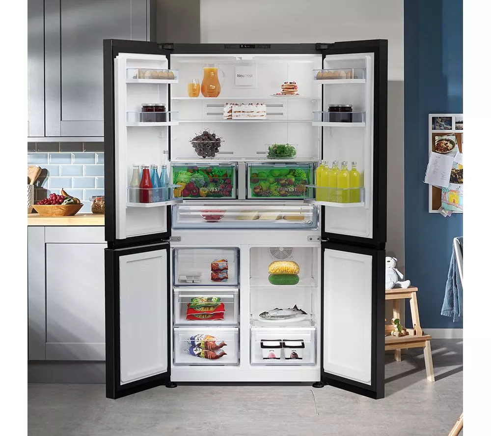 BEKO Pro HarvestFresh GN446224VPZ Fridge Freezer - Black Steel - Image 7