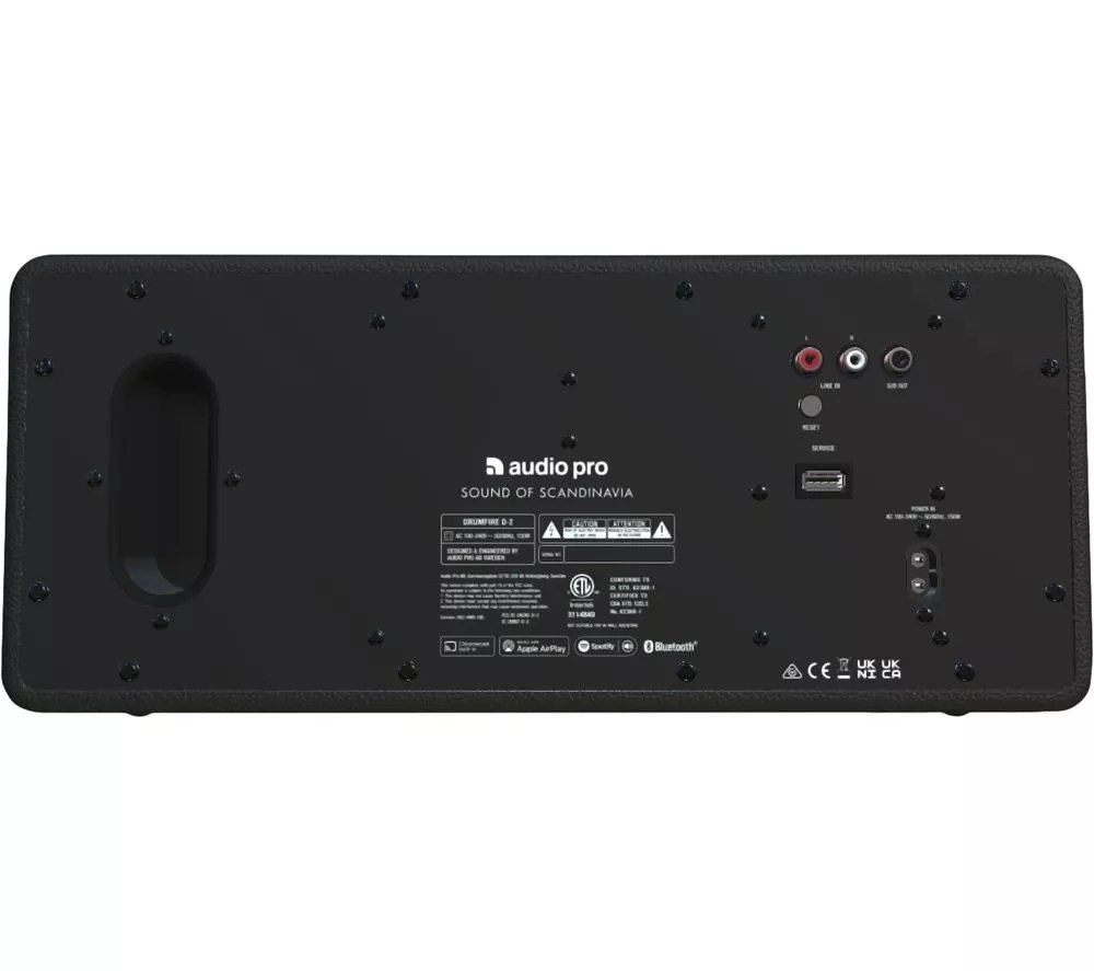 AUDIO PRO Drumfire D-2 Wireless Multi-room Speaker - Black