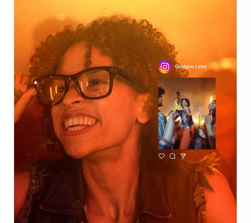 RAY-BAN Meta Headliner (Standard) Smart Glasses - Shiny Black, Polarised G15 Green - Image 4