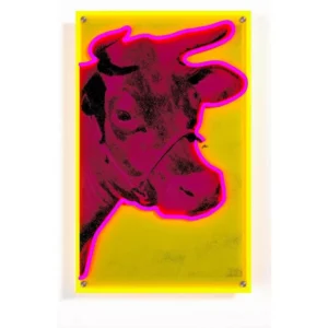 YELLOWPOP Andy Warhol Cow LED Wall Lamp - Multicolour