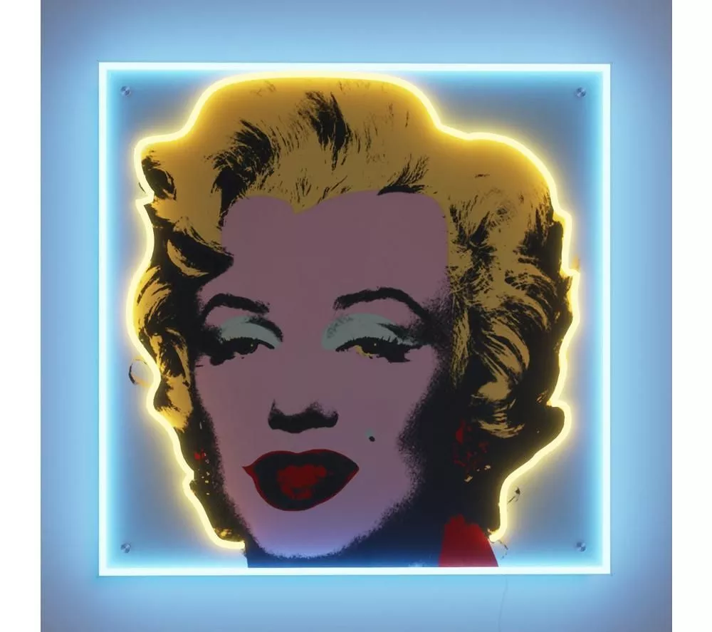 YELLOWPOP Andy Warhol Marilyn Monroe LED Wall Lamp - Multicolour, Large - Image 2