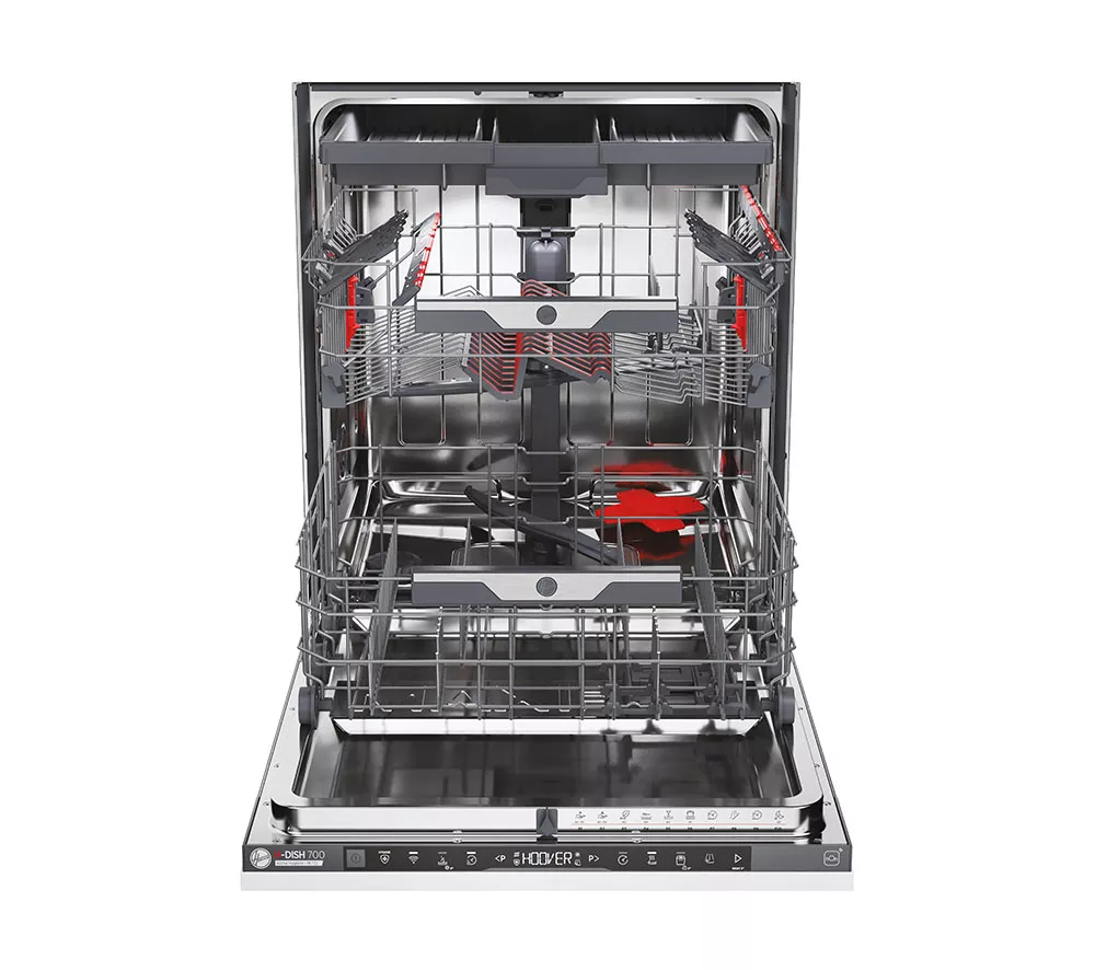 HOOVER HI 6B2S3PSTA-80 Full Size Fully Integrated WiFi-enabled Dishwasher