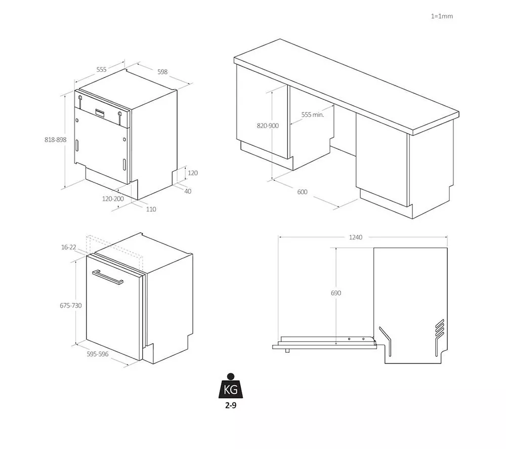 HOOVER HI 6B2S3PSTA-80 Full Size Fully Integrated WiFi-enabled Dishwasher