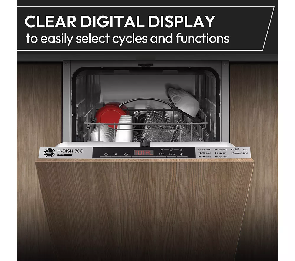 HOOVER HI 6B2S3PSTA-80 Full Size Fully Integrated WiFi-enabled Dishwasher