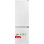 SHARP SJ-BE250M1XS-EN Integrated 70/30 Fridge Freezer - Sliding Hinge