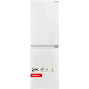 SHARP SJ-BE240M1XS-EN Integrated 50/50 Fridge Freezer - Sliding Hinge